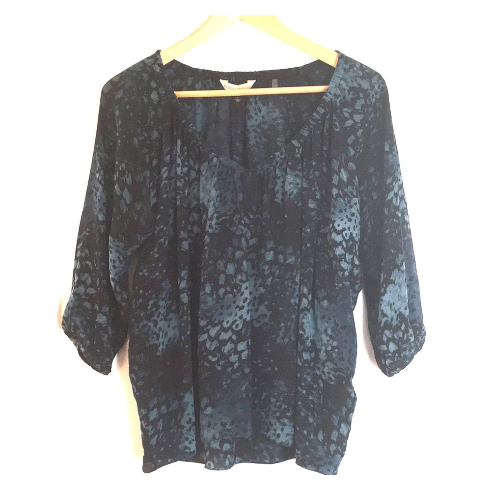 Rebecca Taylor silk V neck blouse